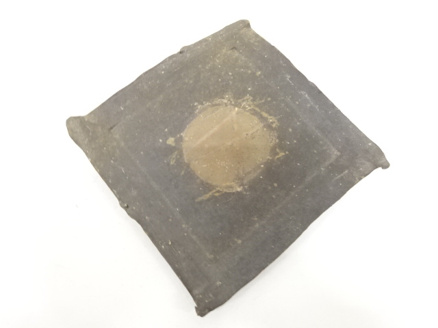  備前焼　鈴木黄弌造　四方皿　2客